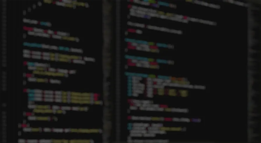 Tela de editor de código com trechos de programação